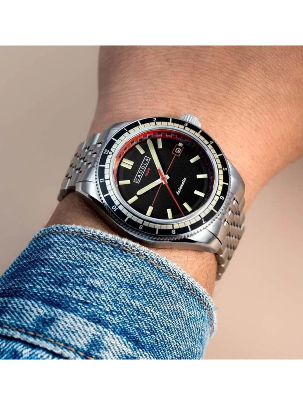 NWT Cadola Ahrens Automatic Black Dial Men's Watch